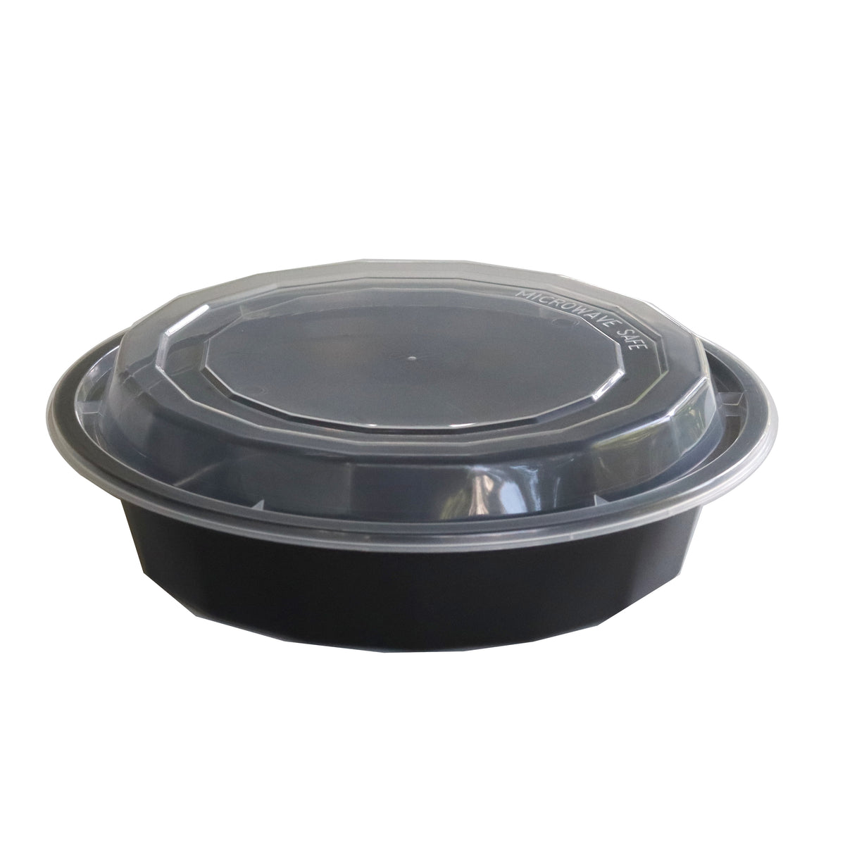 16oz Black Disposable Plastic Round Microwavable Food Container With L –  EcoQuality Store