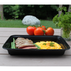 HD RE-58B 58OZ Rect Plastic Container and Lid, 150 Sets