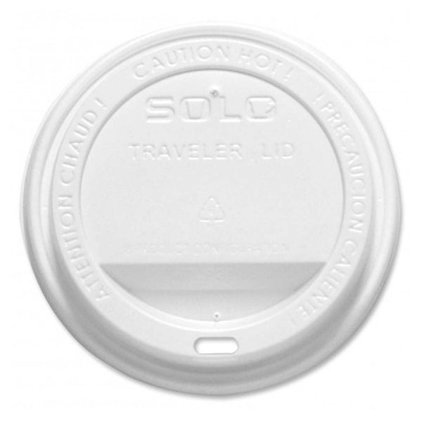 Solo Traveler Lid White for Paper Hot Cups TLP316-0007, 1000/CS