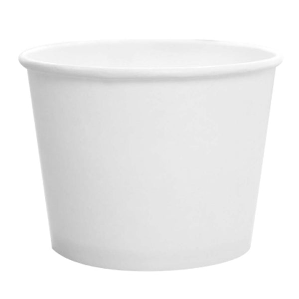 Karat 12OZ Paper Food Container (White) C-KDP12W, 20X50