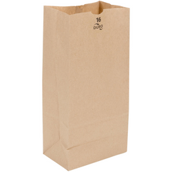 16 LB Kraft Bulwark Brown Paper Bag (Heavy) 71016, 400/CS