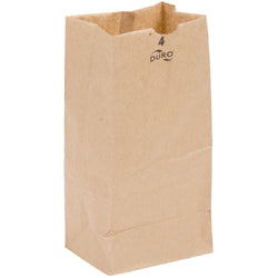 4 LB Kraft Brown Paper Bag 18404, 500/CS