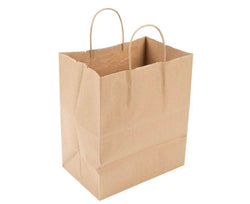 Paper Bag w/ Handle Kraft Bistro Shopper 10X6.75X12 87490, 250/CS