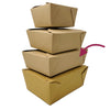 Paper Box Fold-To-Go #3 (76 OZ) Kraft PB-FTG76K, 200/CS