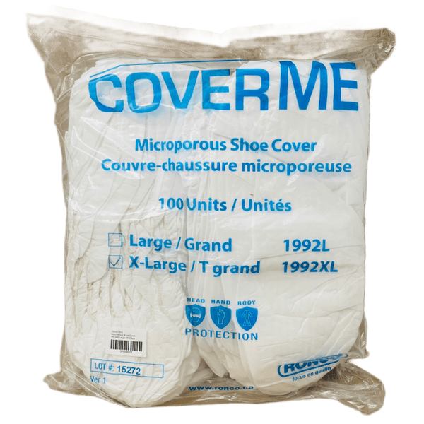 Micorporous Shoe Cover White X-Large, 100/Bag